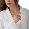 Thumbnail Image 2 of 1.00 CT. T.W. Diamond Layered Loop Bypass Vintage-Style Ring in 10K Rose Gold