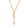 Thumbnail Image 1 of Diamond Accent Arrow Charm Pendant in 10K Gold