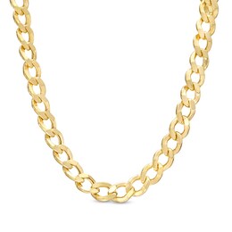 Men's 5.7mm Hollow Cuban Curb Chain Necklace in 10K Gold - 26&quot;