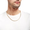 Thumbnail Image 2 of Men's 5.7mm Cuban Curb Chain Necklace in Hollow 10K Gold - 26"