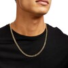 Thumbnail Image 2 of 5.7mm Cuban Curb Chain Necklace in Hollow 10K Gold - 22"