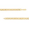 Thumbnail Image 3 of 5.7mm Cuban Curb Chain Necklace in Hollow 10K Gold - 22"