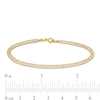 Thumbnail Image 4 of Cubic Zirconia Mesh Chain Bracelet in 14K Gold - 7.5"