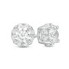 Thumbnail Image 1 of 1.50 CT. T.W. Certified Canadian Diamond Frame Stud Earrings in 14K White Gold (I/I2)