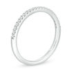 Thumbnail Image 1 of Adrianna Papell 0.13 CT. T.W. Certified Diamond Band in 14K White Gold (F/I1)