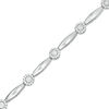 Thumbnail Image 1 of 0.38 CT. T.W. Diamond Frame Bracelet in 10K White Gold