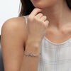 Thumbnail Image 2 of Diamond Accent "LOVE YOU" Open Flex Bangle in Sterling Silver