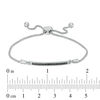 Thumbnail Image 3 of Black Diamond Accent Bar Bolo Bracelet in Sterling Silver - 9.5"