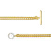 Thumbnail Image 1 of 0.067 CT. T.W. Diamond Double Strand Bracelet in Sterling Silver with 14K Gold Plate - 7.25"
