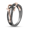 Enchanted Disney Villains Maleficent 0.25 CT. T.W. Diamond Ring in Sterling Silver with Black Rhodium and 10K Rose Gold