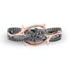 Enchanted Disney Villains Maleficent 0.25 CT. T.W. Diamond Ring in Sterling Silver with Black Rhodium and 10K Rose Gold