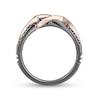 Enchanted Disney Villains Maleficent 0.25 CT. T.W. Diamond Ring in Sterling Silver with Black Rhodium and 10K Rose Gold