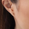 Thumbnail Image 4 of 4.5 - 5.0mm Cultured Freshwater Pearl, Ball Stud and Scallop Hoop Earrings Set in 14K Gold