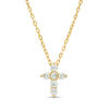 Thumbnail Image 1 of 0.10 CT. T.W. Diamond Mini Cross Pendant in 10K Gold