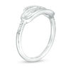 Thumbnail Image 3 of Diamond Accent Sideways Paper Clip Ring in Sterling Silver