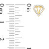 Thumbnail Image 2 of 0.07 CT. T.W. Diamond Geometric Diamond-Shaped Stud Earrings in 10K Gold