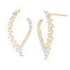 Thumbnail Image 1 of 0.50 CT. T.W. Diamond Marquise Open Drop Earrings in 10K Gold