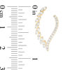 Thumbnail Image 3 of 0.50 CT. T.W. Diamond Marquise Open Drop Earrings in 10K Gold