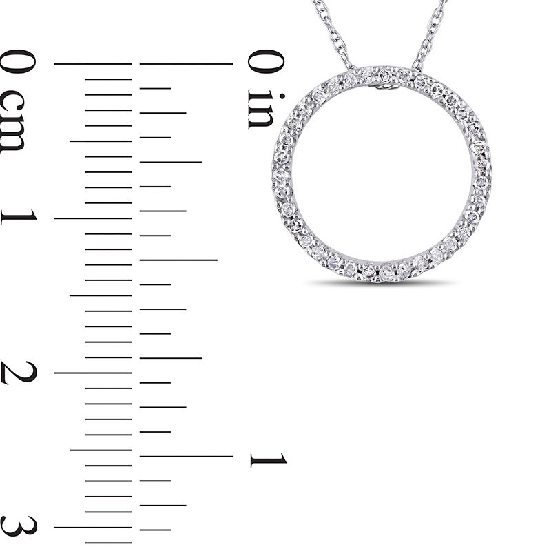 0.07CT DIAMOND LOVE KNOT CIRCLE PENDANT NECKLACE – Shy Creation