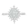 Thumbnail Image 4 of Peoples 100-Year Anniversary 0.50 CT. T.W. Diamond Snowflake Ring in 10K White Gold