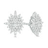 Thumbnail Image 1 of Peoples 100-Year Anniversary 0.50 CT. T.W. Diamond Snowflake Stud Earrings in 10K White Gold