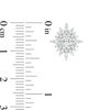 Thumbnail Image 3 of Peoples 100-Year Anniversary 0.50 CT. T.W. Diamond Snowflake Stud Earrings in 10K White Gold