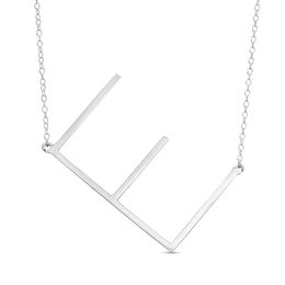 Large Tilted Uppercase Initial Necklace (1 Initial)