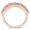 Thumbnail Image 3 of 0.49 CT. T.W. Composite Diamond Scallop Vintage-Style Ring in 10K Rose Gold