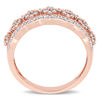 Thumbnail Image 4 of 0.49 CT. T.W. Composite Diamond Scallop Vintage-Style Ring in 10K Rose Gold
