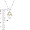 Thumbnail Image 2 of Unstoppable Love™ Diamond Accent Hamsa Pendant in Sterling Silver and 10K Gold