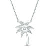 Thumbnail Image 0 of Unstoppable Love™ 0.04 CT. T.W. Diamond Palm Tree Pendant in Sterling Silver