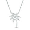Thumbnail Image 1 of Unstoppable Love™ 0.04 CT. T.W. Diamond Palm Tree Pendant in Sterling Silver