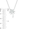 Thumbnail Image 2 of Unstoppable Love™ 0.04 CT. T.W. Diamond Palm Tree Pendant in Sterling Silver