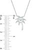 Thumbnail Image 3 of Unstoppable Love™ 0.04 CT. T.W. Diamond Palm Tree Pendant in Sterling Silver