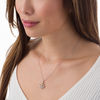 Thumbnail Image 1 of Unstoppable Love™ Diamond Accent Double Heart "MOM" Pendant in Sterling Silver and 10K Gold