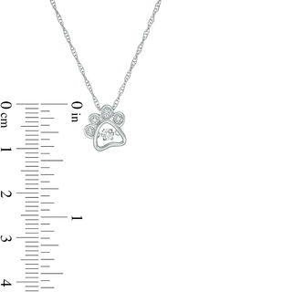 Unstoppable Love™ Diamond Accent Paw Print Pendant in Sterling Silver