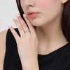 Thumbnail Image 1 of 0.23 CT. T.W. Diamond Infinity Split Shank Ring in Sterling Silver
