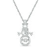 Thumbnail Image 0 of Unstoppable Love™ Diamond Accent Snowman Outline Pendant in Sterling Silver