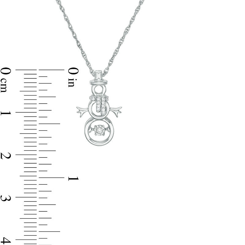 Unstoppable Love™ Diamond Accent Snowman Outline Pendant in Sterling Silver