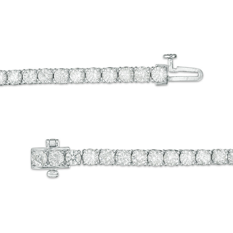 Main Image 3 of 5.95 CT. T.W. Diamond Tennis Bracelet in 10K White Gold