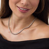 Thumbnail Image 2 of 2.95 CT. T.W. Diamond Tennis Necklace in 10K White Gold