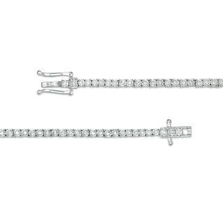 2.95 CT. T.W. Diamond Tennis Necklace in 10K White Gold