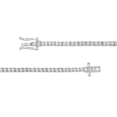 2.95 CT. T.W. Diamond Tennis Necklace in 10K White Gold