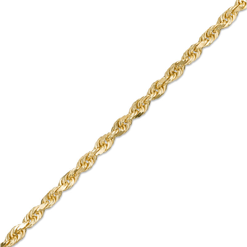 Men's 3.0mm Diamond-Cut Rope Chain Bracelet in Solid 14K Gold - 8.0"|Peoples Jewellers
