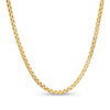 Thumbnail Image 1 of 3.4mm Round Box Chain Necklace in Hollow 14K Gold - 22"