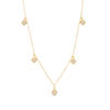 Thumbnail Image 1 of 0.23 CT. T.W. Composite Diamond Square Station-Drop Necklace in 10K Gold - 20"