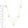 Thumbnail Image 3 of 0.23 CT. T.W. Composite Diamond Square Station-Drop Necklace in 10K Gold - 20"