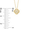 Thumbnail Image 3 of 0.07 CT. T.W. Diamond Clover Pendant in 10K Gold