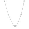 Thumbnail Image 0 of 0.18 CT. T.W. Composite Diamond Station Necklace in 10K White Gold