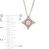 Thumbnail Image 2 of 0.18 CT. Certified Canadian Diamond Solitaire Pendant in 10K Two-Tone Gold (I/I2)